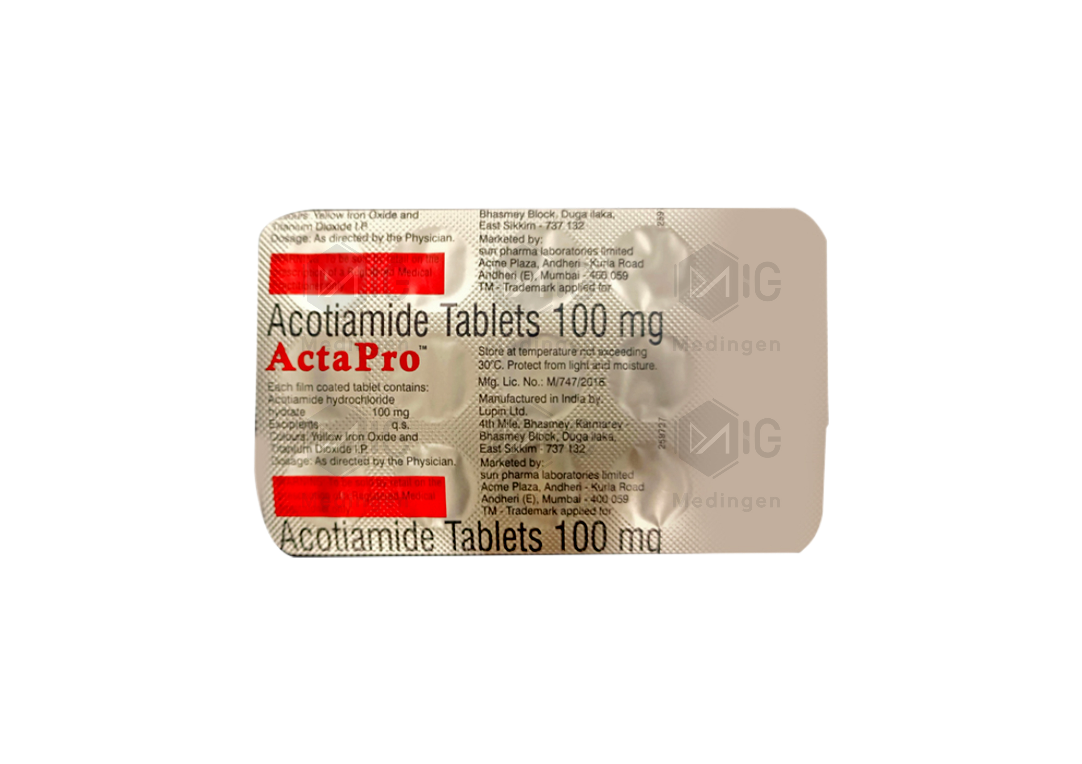 ACTAPRO 100MG